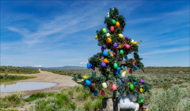 Happy Easter: ... along Route 233 south of Montello, Nevada.